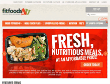 Tablet Screenshot of fitfoods4u.com
